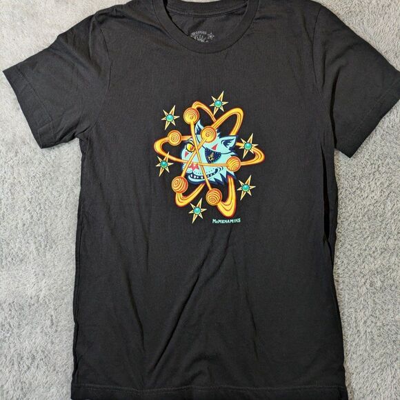 Atomic Cat Shirt Size Medium McMenamins 100% Cotton tattoo halloween retro - Picture 1 of 6